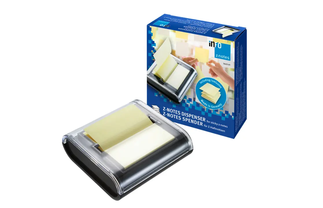 Info Notes Dispenser For Series Sticky Note With Yellow Series Paper 75*75Mm 50 Sheets  - view 1