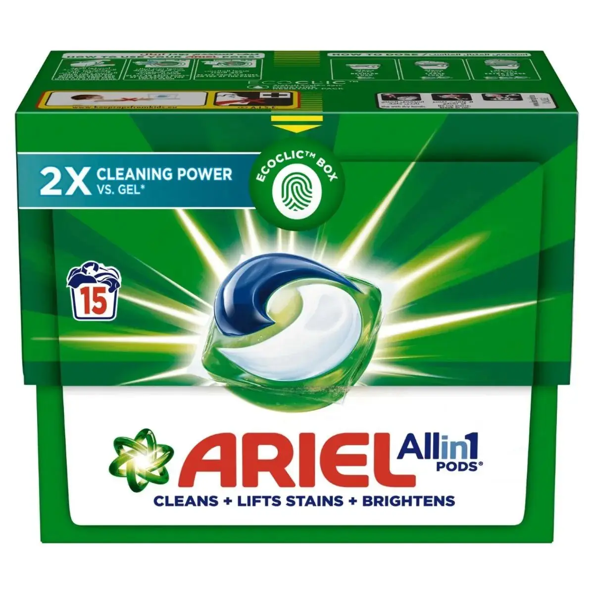 Ariel Original All-in-1 Pods 15 Count Laundry Detergent Pods - view 2