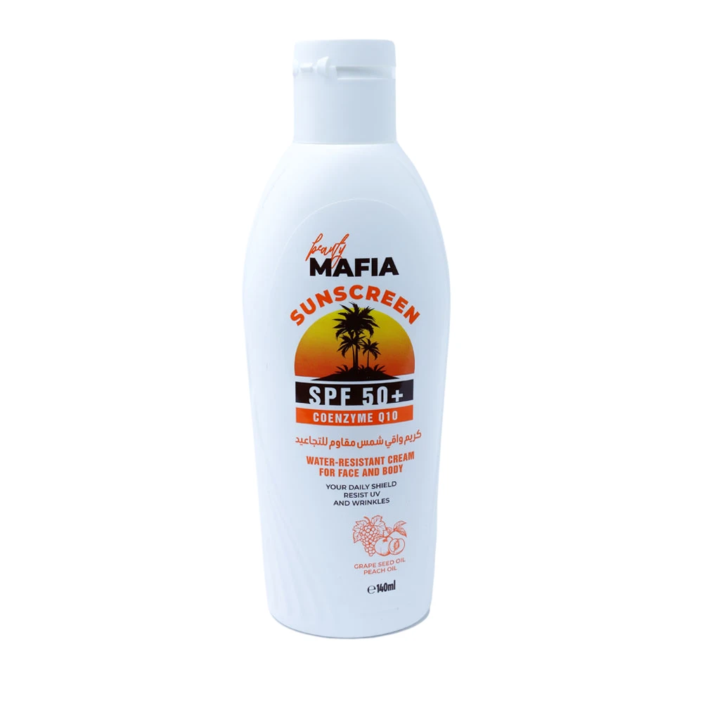 Beauty Mafia Water Resistant Sun Screen For Face And Body Spf 50+ Cream 140 ml