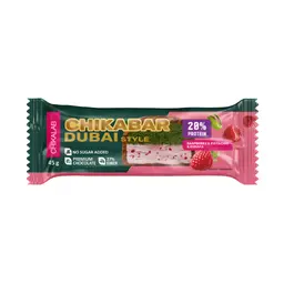 Chikalab Dubai Chocolate Coated Protein Bar Raspberry With Pistachio And Crispy Dough 45 gm
