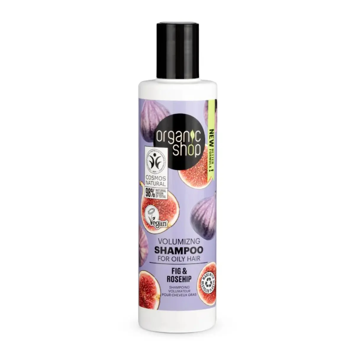 Organic Shop Volume Shampoo for Oily Hair with Fig & Rose Fruit Extract 280 ml - view 1