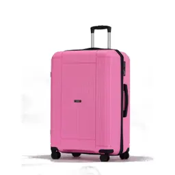 Lugain Luggage Set 3 pcs Hard Shell Suitcase PP Material Bilt In Lock 360 Silent Double Wheel Pink Color (20 24 28) 