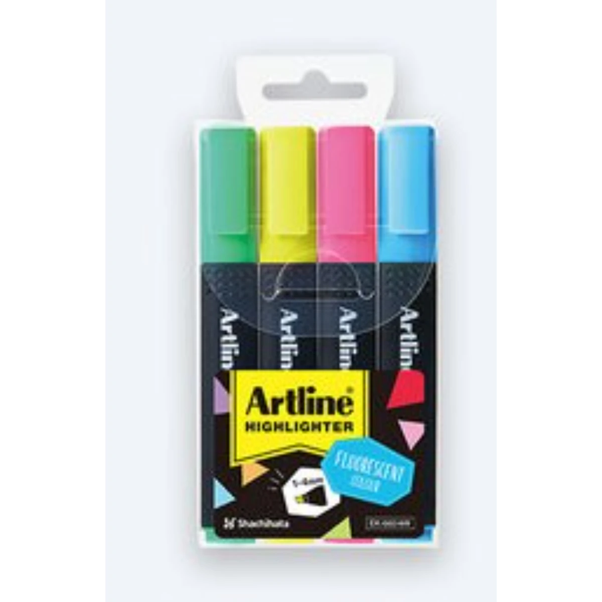 Artline Standard Highlighter Chisel Style  Set Of 4 Pens 