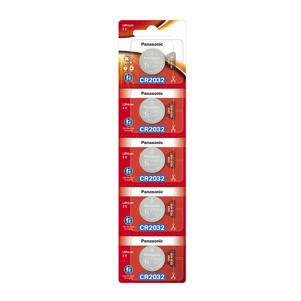 Panasonic Lithium coin CR-2032 5-Pcs  - view 4