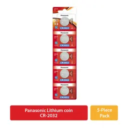 Panasonic Lithium coin CR-2032 5-Pcs 
