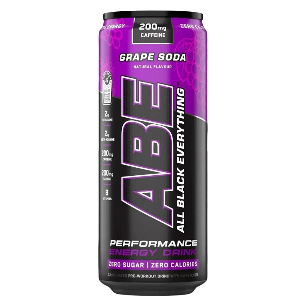 Applied Nutrition Abe Energy Drink Zero Calories Grape Flavour 330 ml - view 4