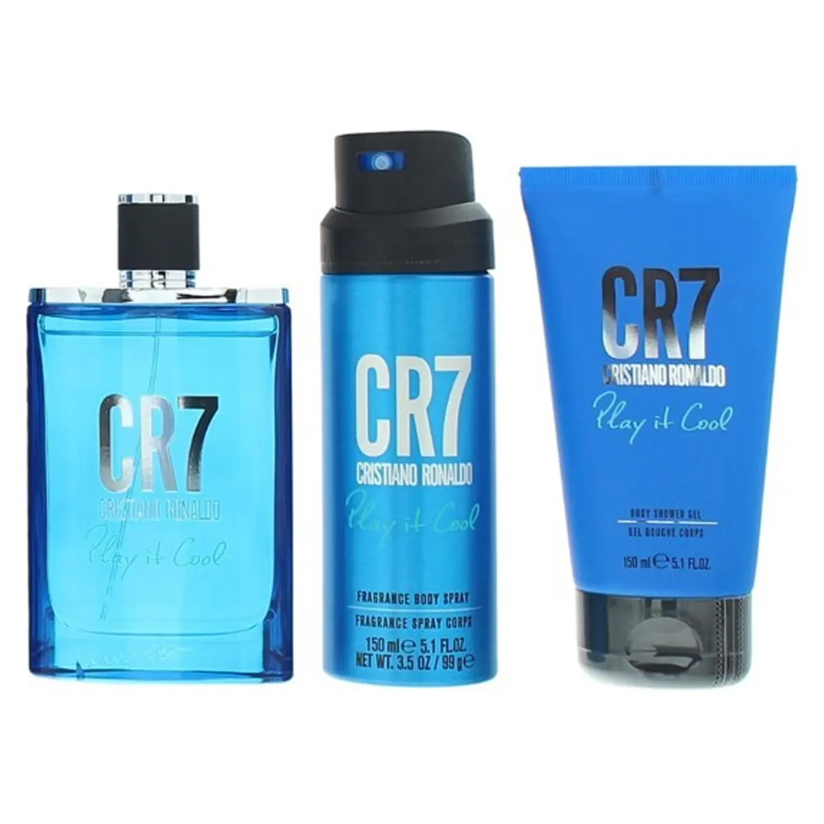 Cristiano Ronaldo Gift Set Play It Cool Perfum 100 ml EDT & Body Spray 150 ml & Shower Gel 150 ml - view 1
