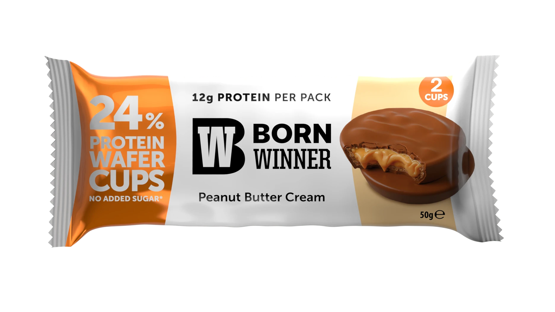 بورن وينر بروتين ويفر أكواب كريمة زبدة الفول السوداني 50 جم