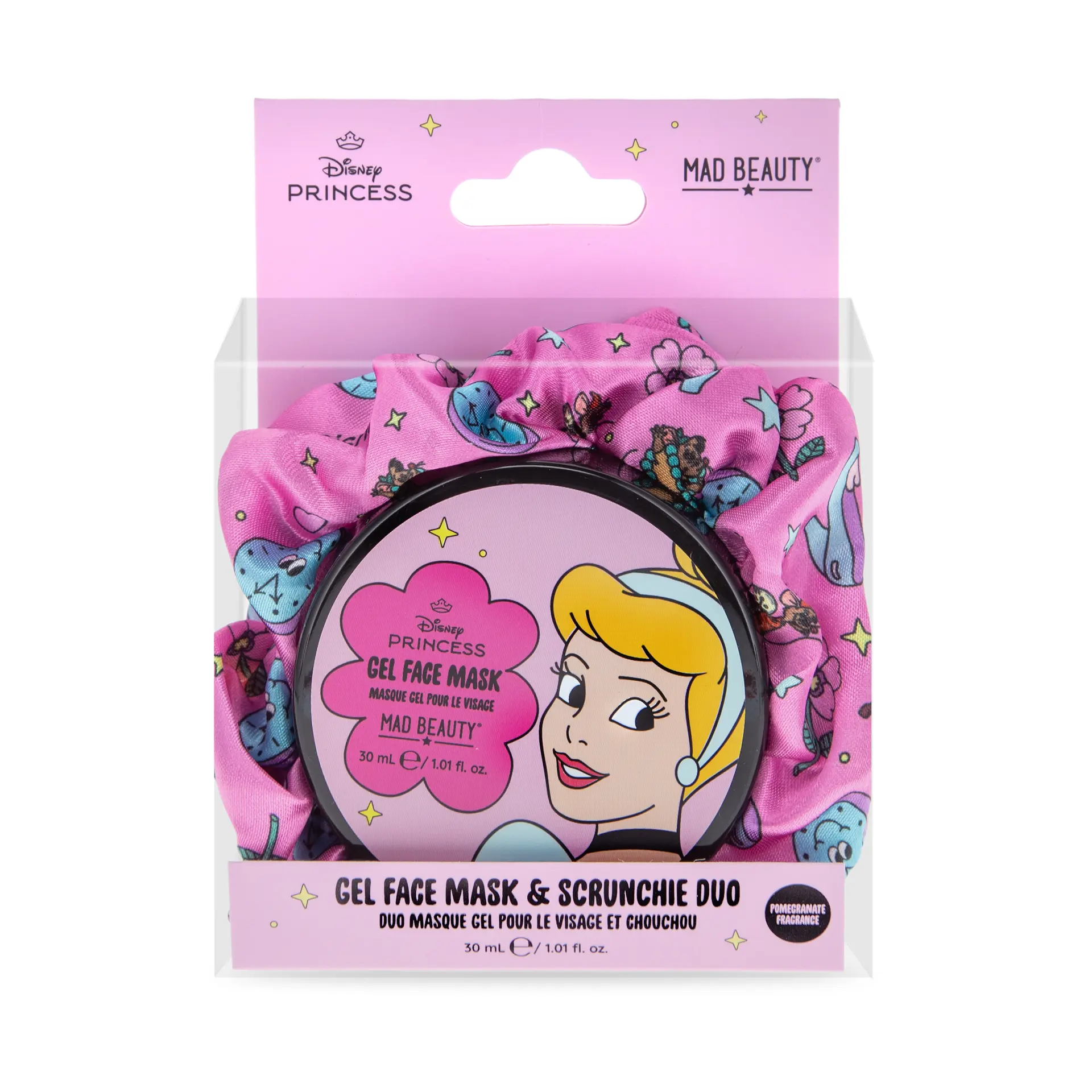 Mad Beauty Disney Princess Gel Face Mask And Scrunchie Set Cinderella - view 1
