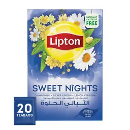 Lipton Herbal Tea Sweat Night Caffiene Free 20 Bags