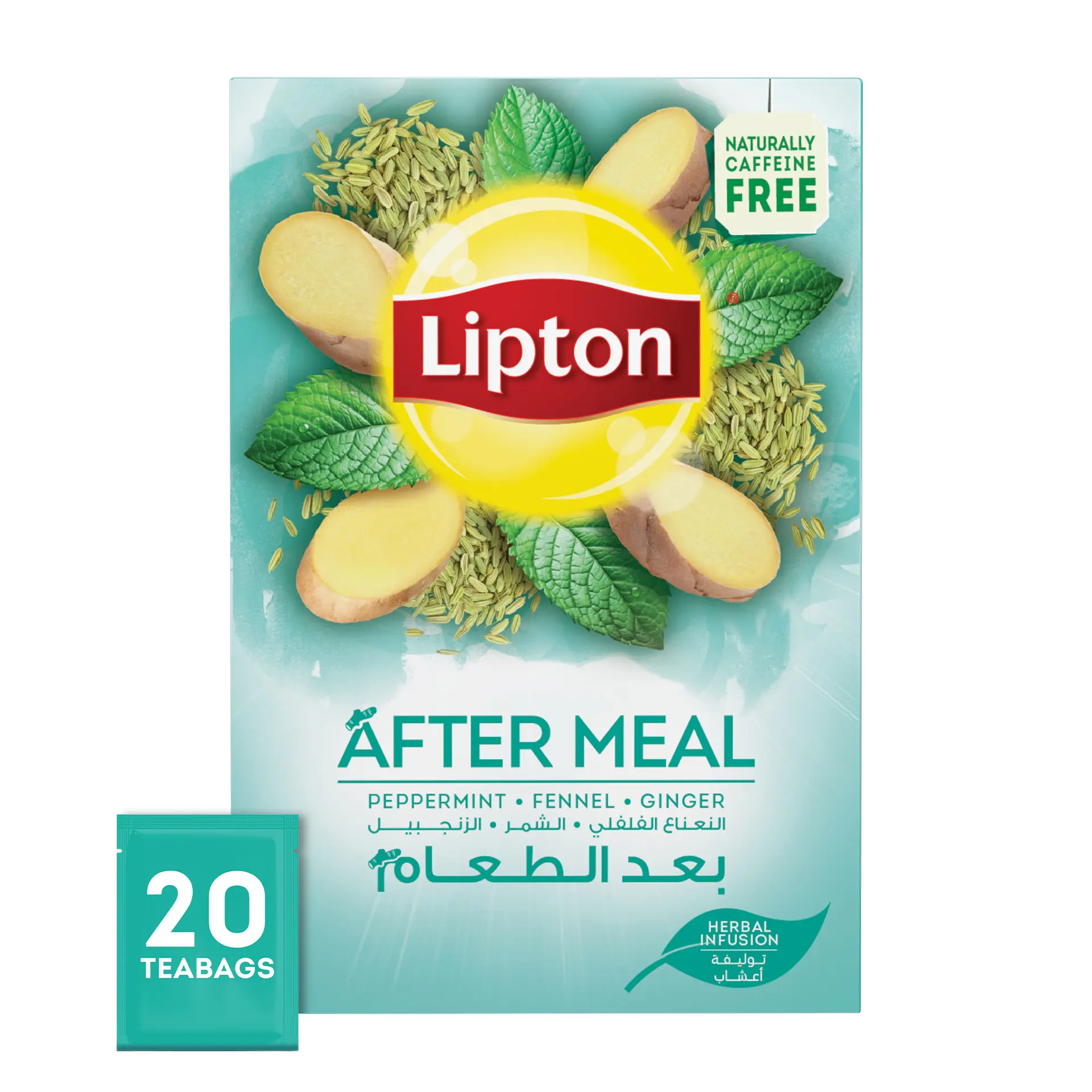 Lipton Herbal Tea After Meal Caffiene Free 20 Bags - view 1