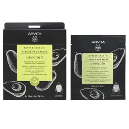 Apivita Express Beauty Tissue Face Mask Avocado 6 pcs 10 ml