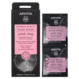Apivita Express Beauty Face Mask Pink Clay 6 pcs 8 ml