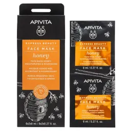 Apivita Express Beauty Face Mask Honey 6 pcs 8 ml