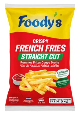 Foody's Frozen French Fries Straight Cut 1 kg