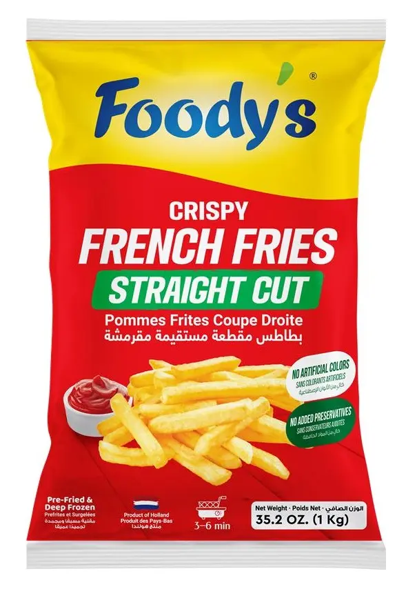Foody's Frozen French Fries Straight Cut 1 kg - view 1