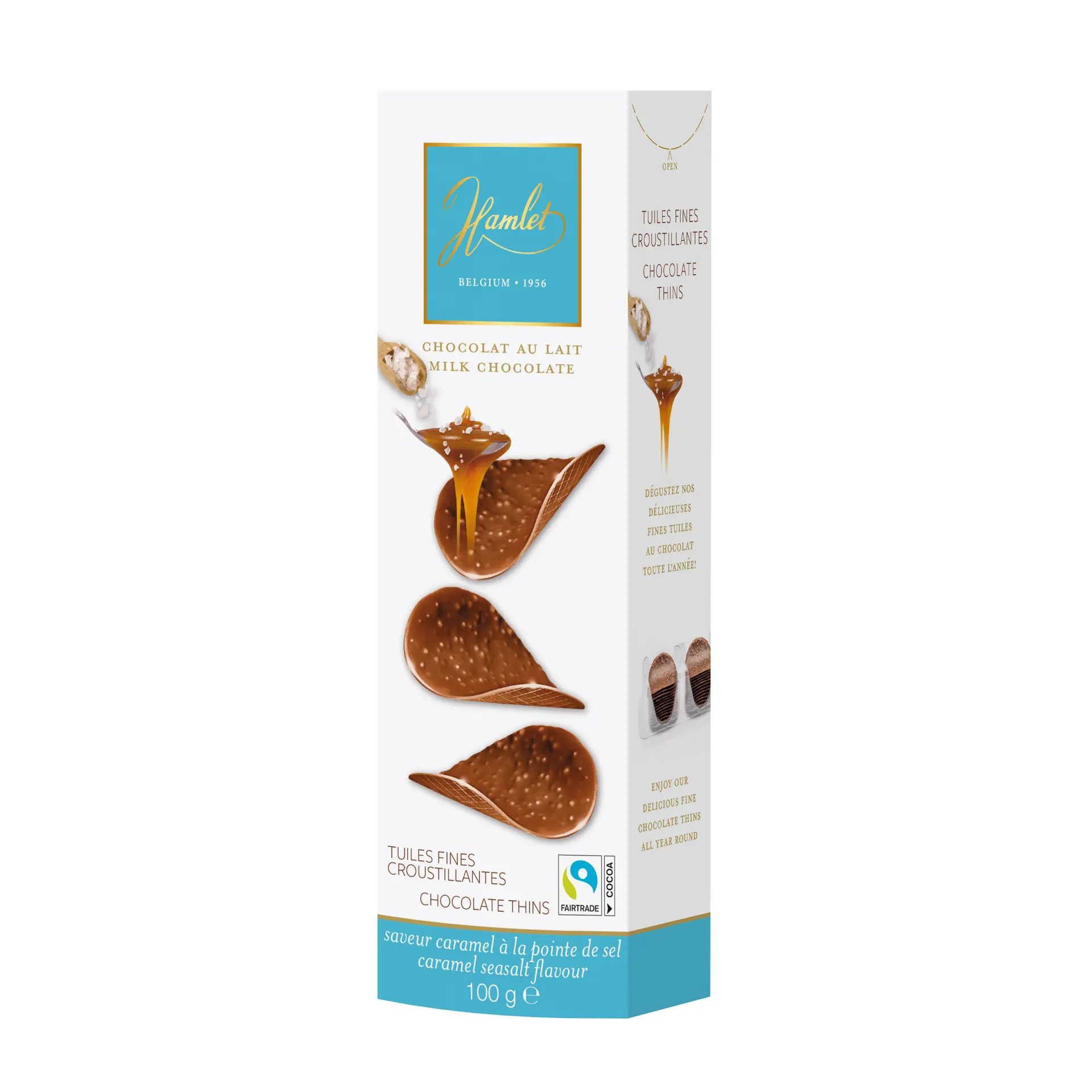 Hamlet Chocolate Thins Caramel 100 gm - view 1