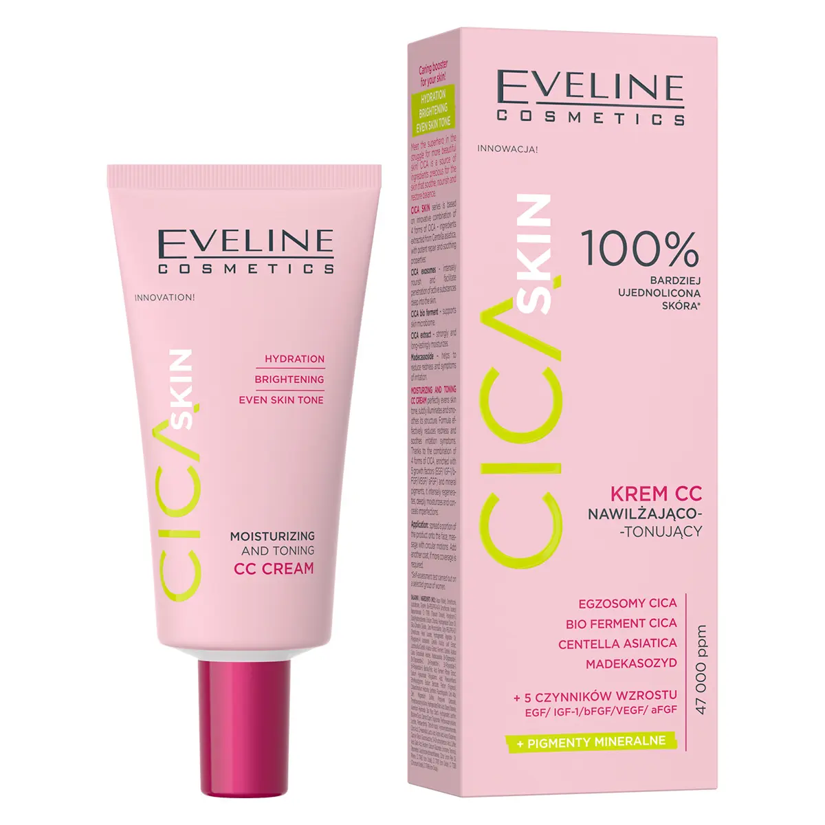Eveline Cica Skin Moisturizing & Toning CC Cream 30 ml - view 1