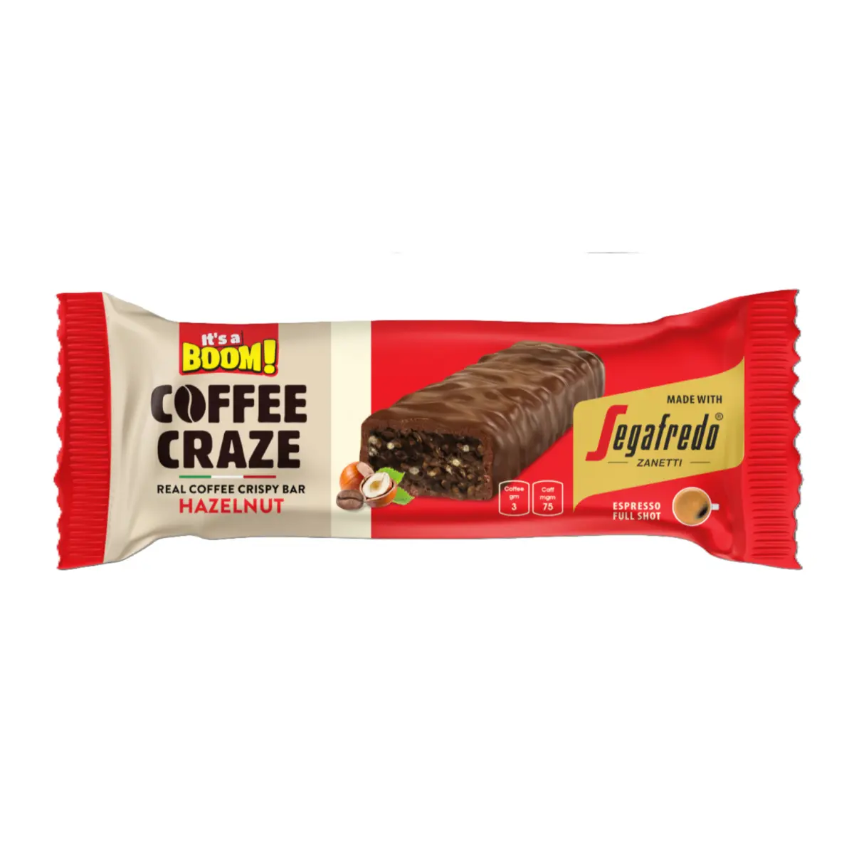  It's a Boom Real Coffe Crispy Bar Hazelnut 40 gm - view 1