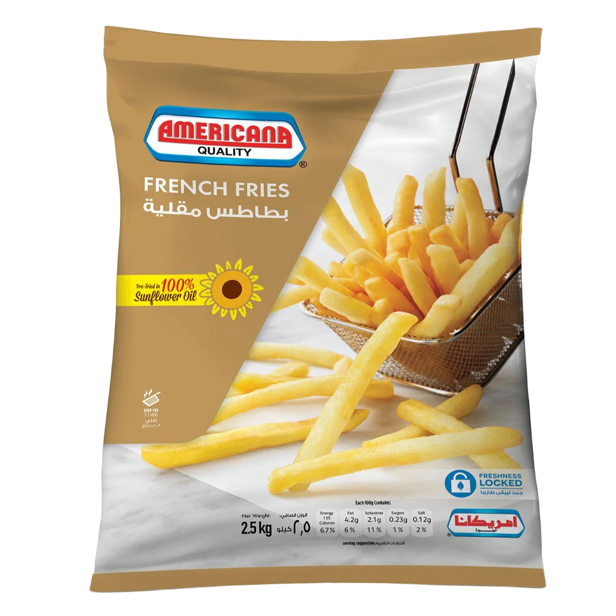 Americana French Fries 2.5 kg