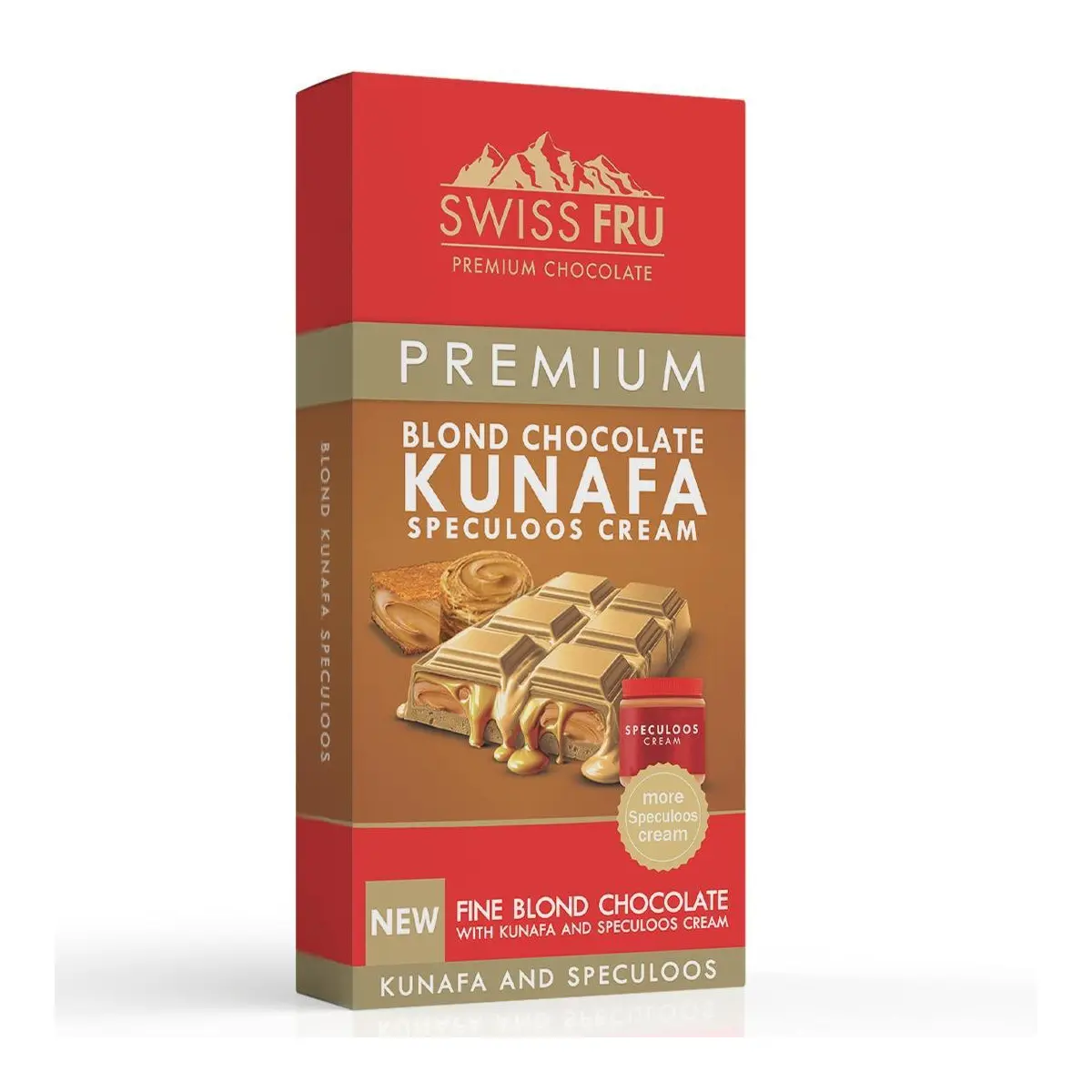 Swissfru blond kunafa bar with speculoos cream 150 gm - view 1