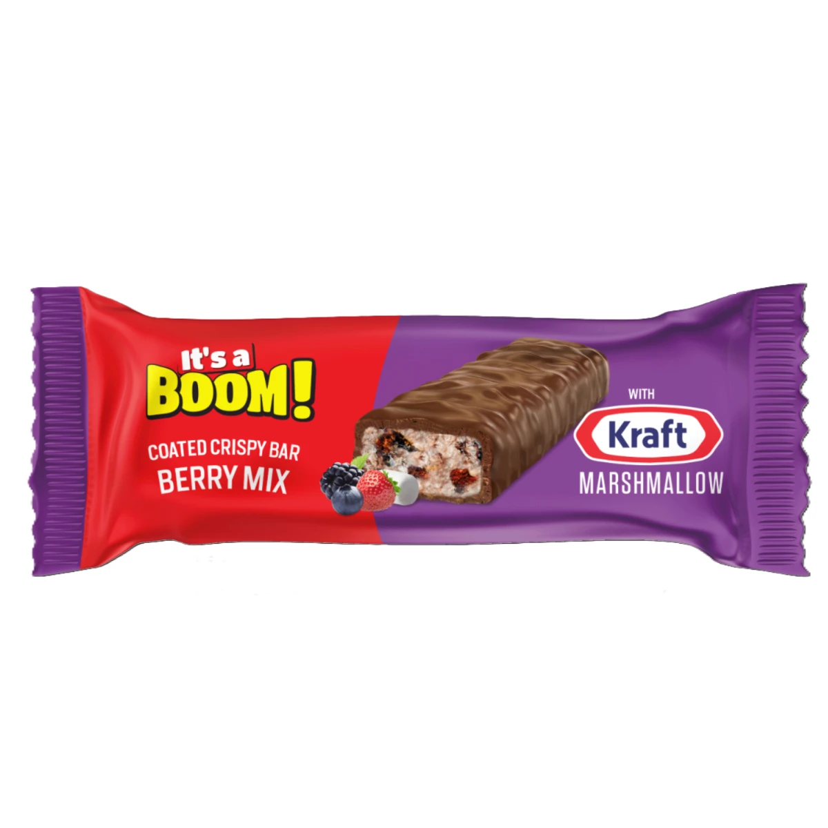  It's a Boom Coated Crispy Bar Berry Mix 40 gm