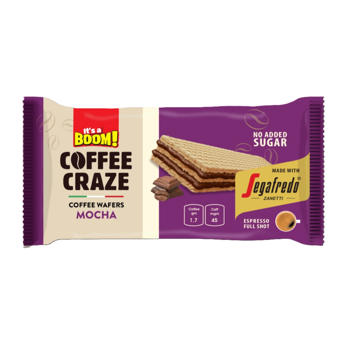  It's a Boom Segafredo Biscuit  Coffe Wafers Mocha 32 gm