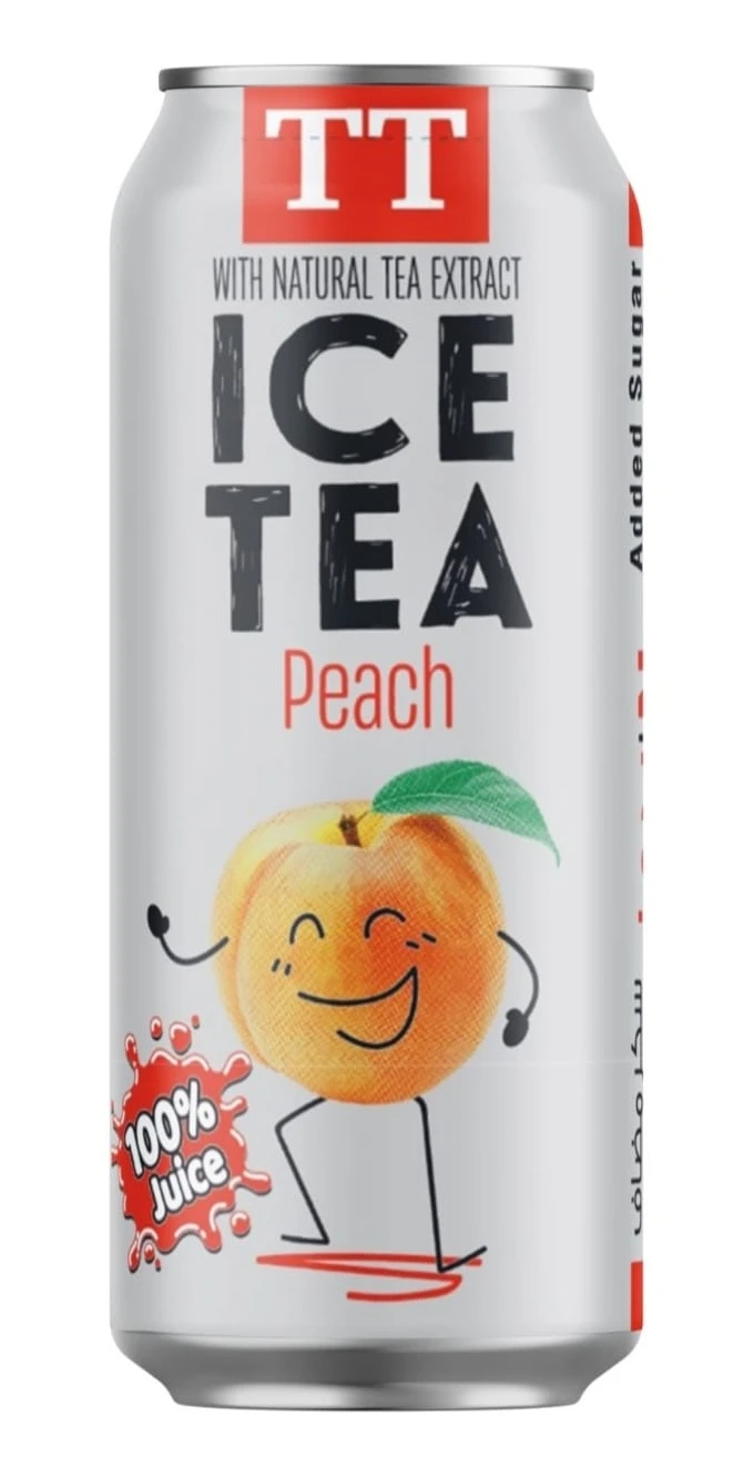 TT Ice Tea drink juice Peach No Add Sugar 330 ml
