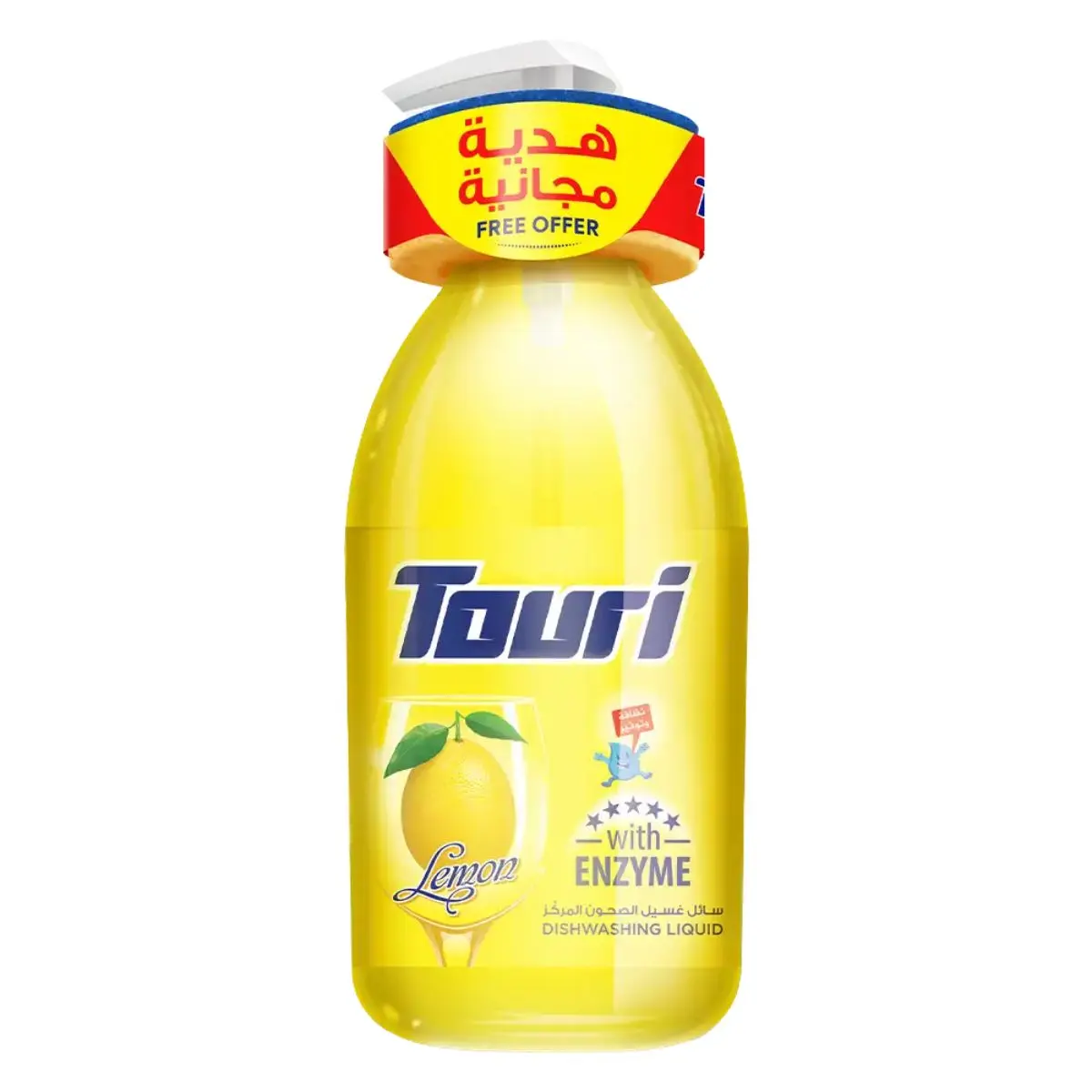 Touri Dishwashing Liquid Lemon + With a gift loofah 1500 ml  - view 1