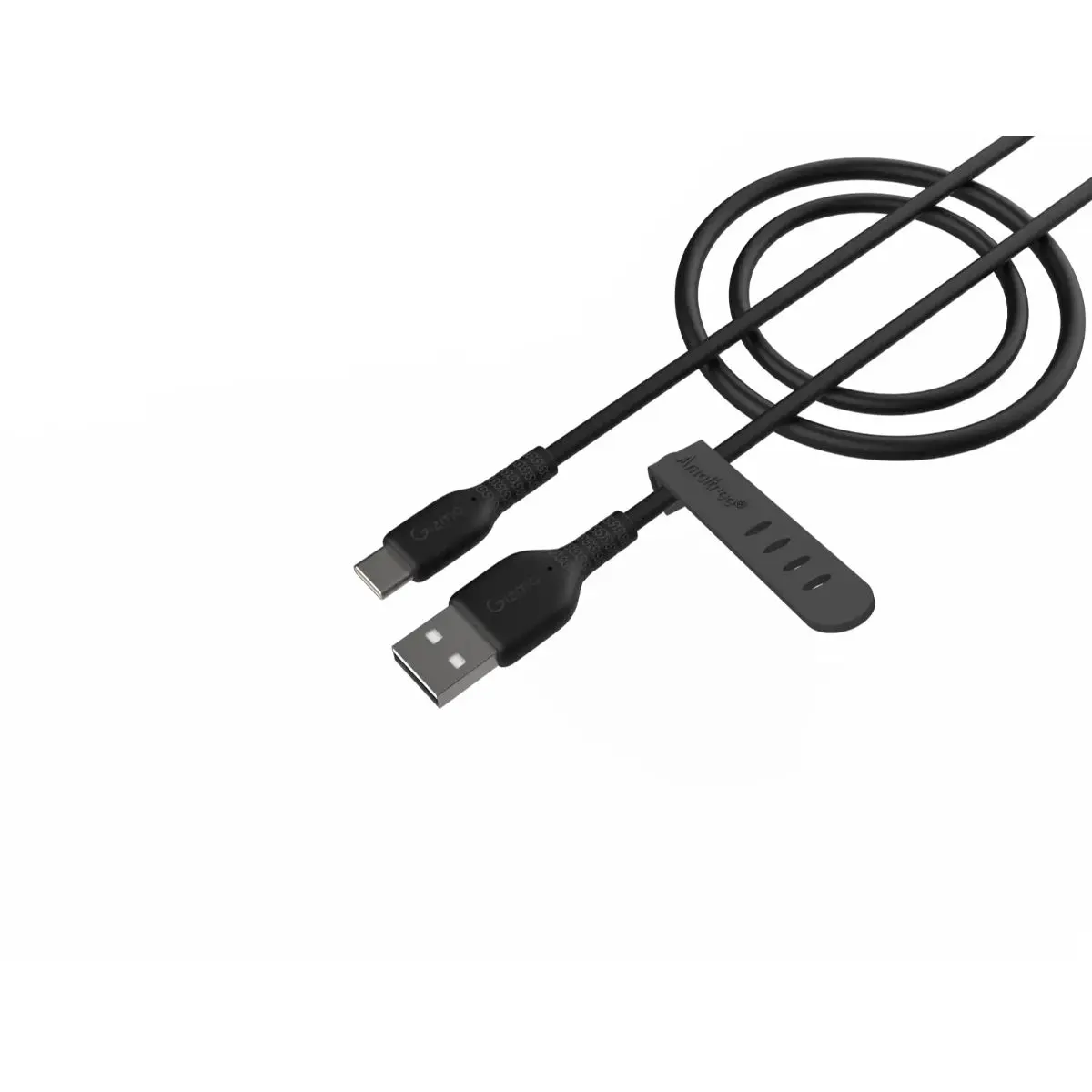 Gizmo Charging Cable Black Pure Silicone USB-A to USB-C  1m 60W - view 1