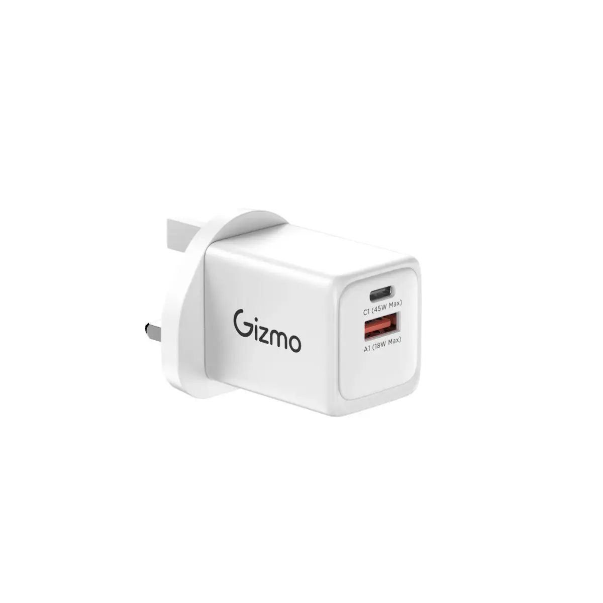 Gizmo White USB-C 1 + USB-A 1 Wall Charger48W - view 1