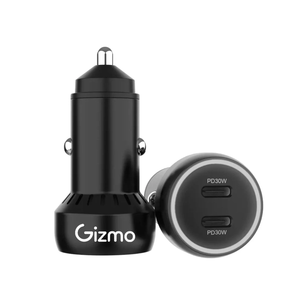 Gizmo  Black PD USB-C 2 Car Charger 60W