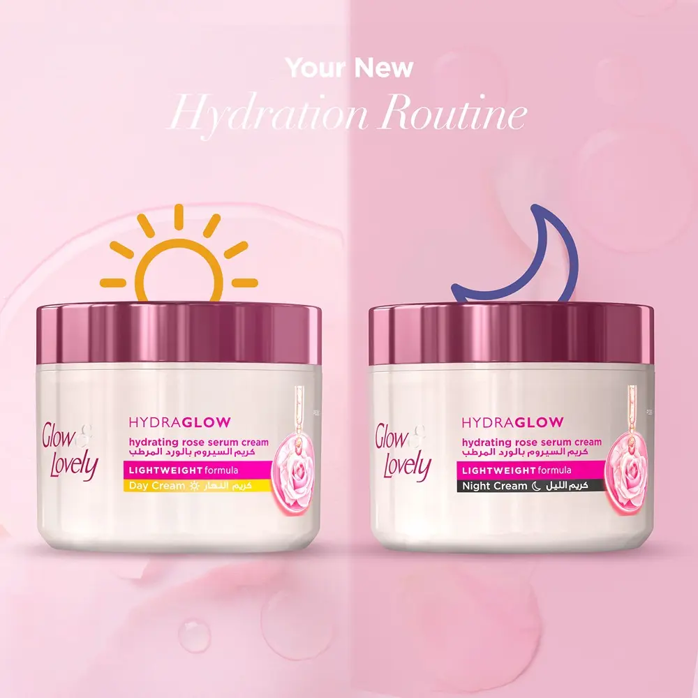 Glow & Lovely Hydraglow Night Cream Hydrating Rose Serum Cream 50 gm - view 6