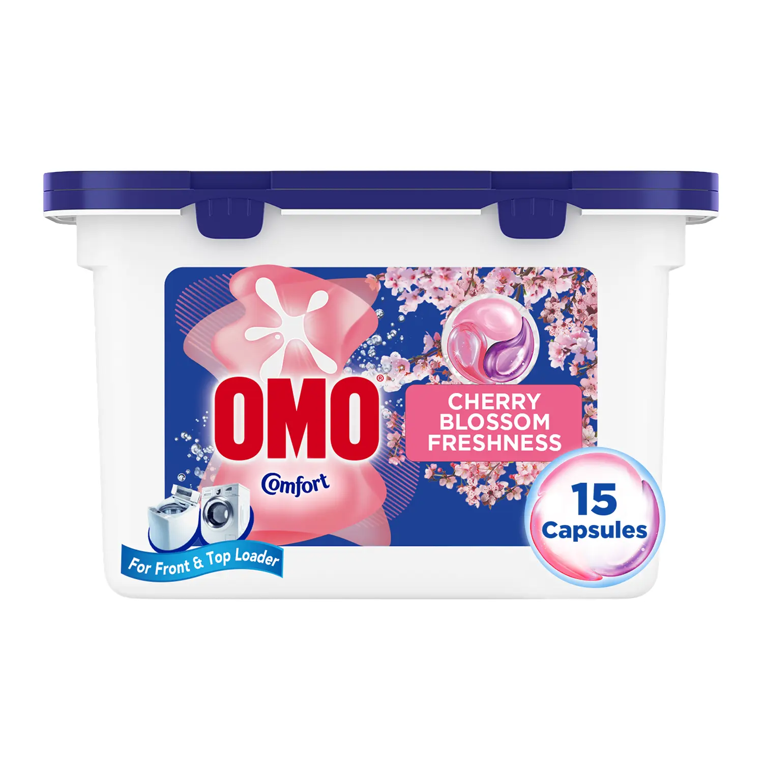 Omo Comfort 3 in 1 Laundry Capsules Cherry Blossom Freshness 15 Capsules - view 2