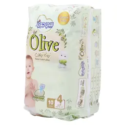 Baby Joy Olive Oil Saving Tape Diaper Size 4 Pack 10 Pcs