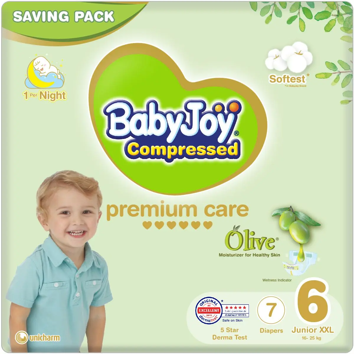 Baby Joy Olive Oil Saving Tape Diaper Size 6 Pack 7 Pcs - view 4