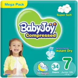 Baby Joy Size (7) 34 Diapers