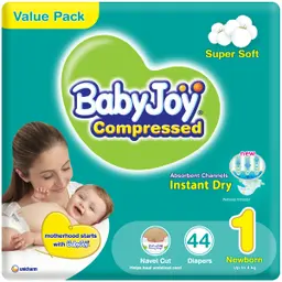 Babyjoy Diapers Value Pack Newborn No 1 count 44 Diapers