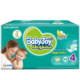 Baby Joy Diaper Size 4 Jumbo Box 96 Pcs