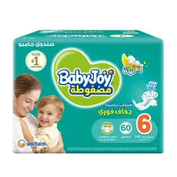 Baby Joy Diaper Size 6 Jumbo Box 60 Pcs