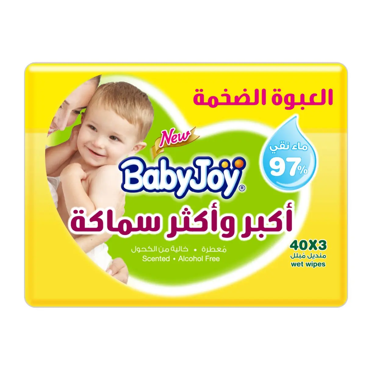 Babyjoy Wet Wipes Thick Scented 3*40 Wipes - view 1