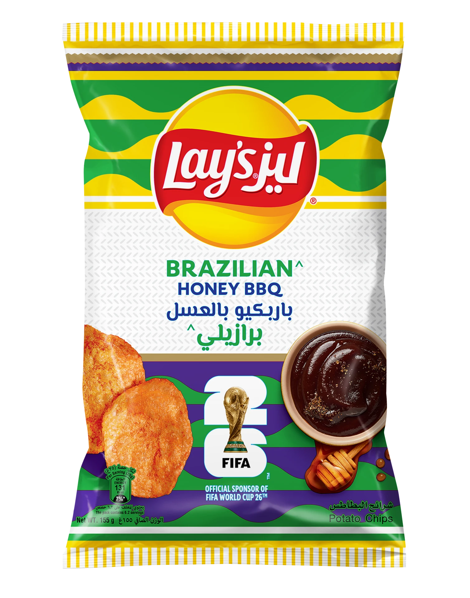 Lays Chips Honey Bbq 155 gm