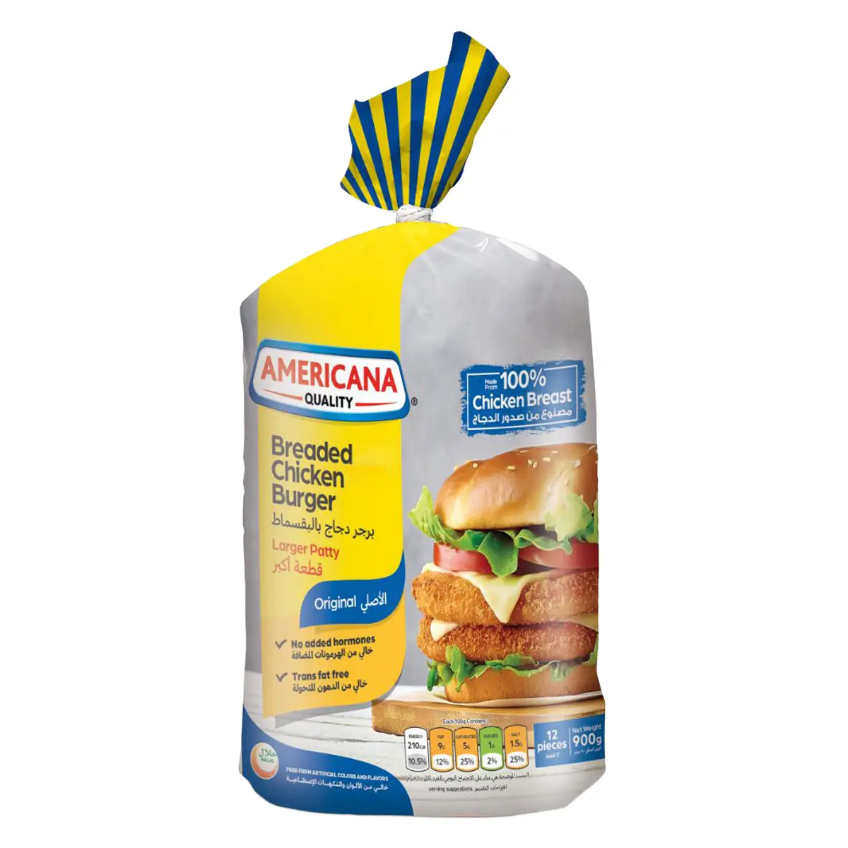 Americana Burger Chicken Breaded 900 gm - view 1