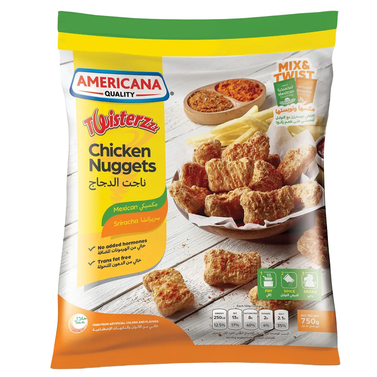 Americana Twister Chicken Nuggets 750 gm - view 1