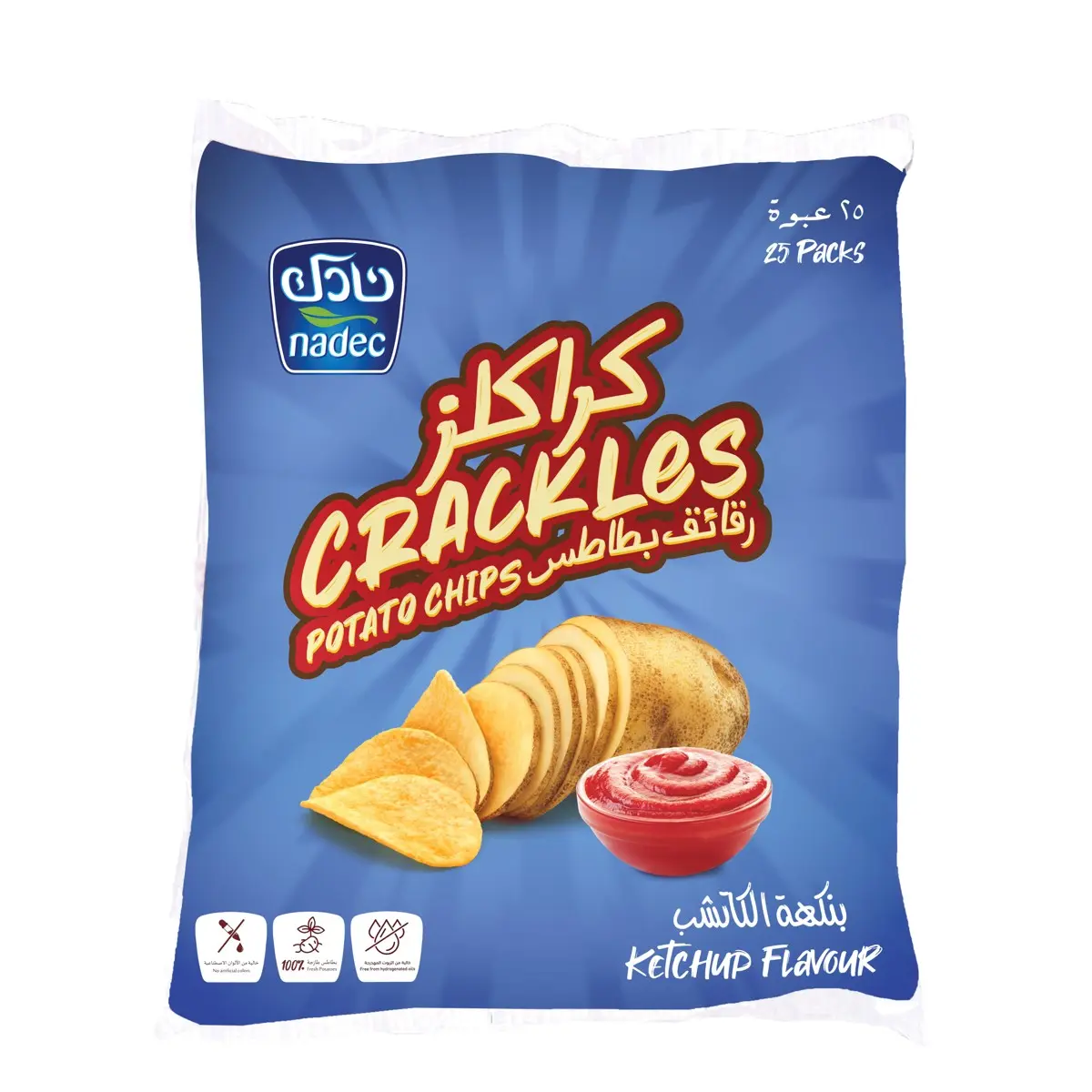 Nadec Crackles Tomato Ketchup Chips 25 pcs 21 gm - view 1