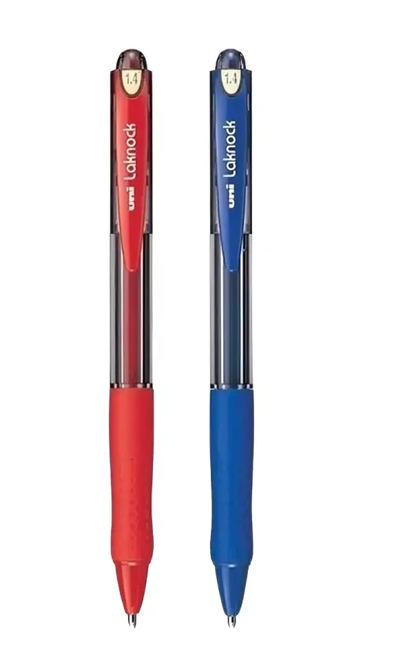 Uni-Ball Ball Pen Laknock 1.0 mm Blue Red 2 pcs 
