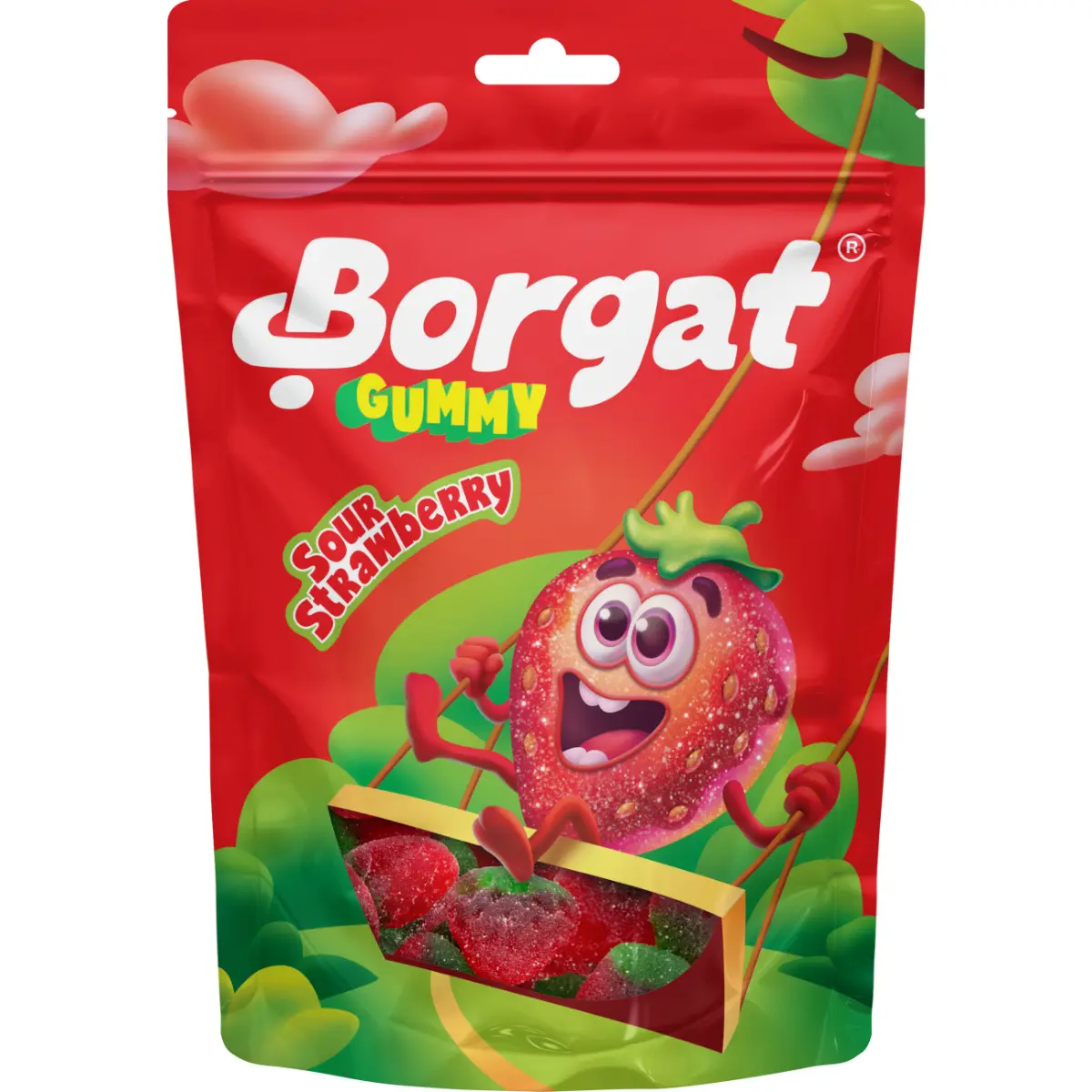 Borgat Sour Strawberry Jelly Candy 80 gm - view 1