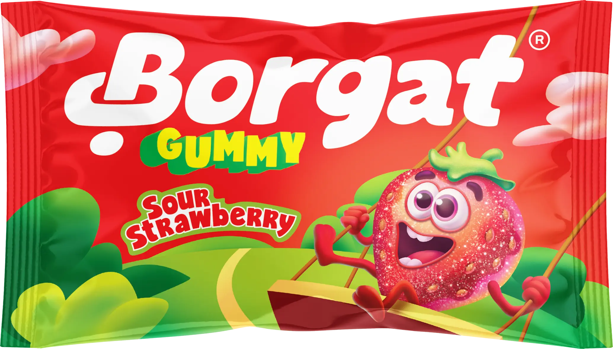 Borgat Jelly Candy Sour Starwberry Sachets 36 gm - view 1