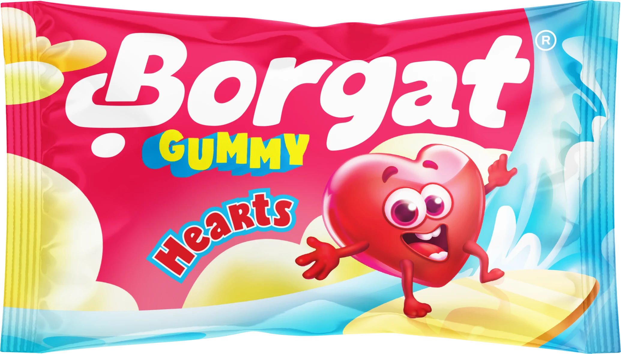Borgat Jelly Candy Heart Berries Sachets 36 gm