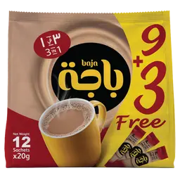 Baja Instant Coffee (3in1) 9 Sachets 3 free 20 gm 